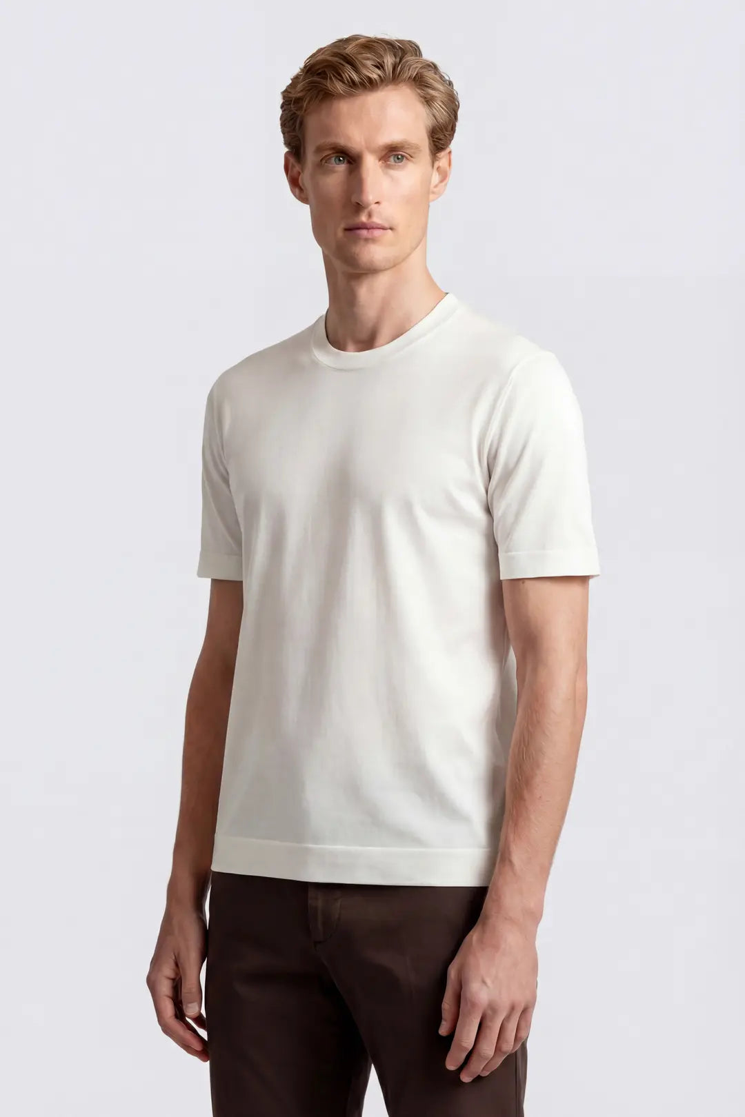 Drumohr - T-Shirt Filo - Bianco