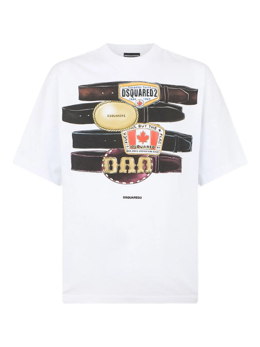 Dsquared2 - Iconique Loose Fit Tee - Bianco