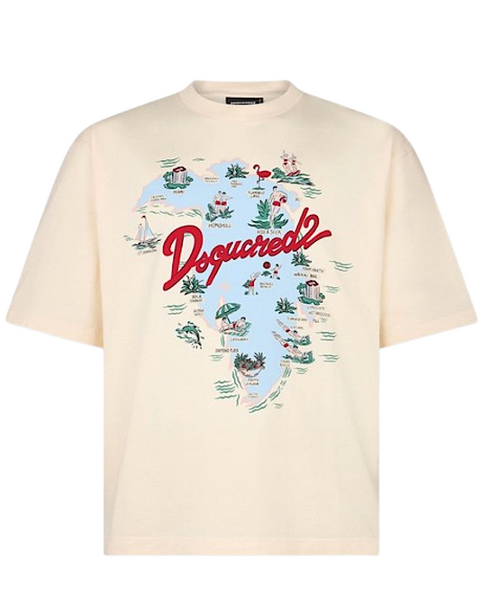 Dsquared2 - Loose Fit Tee - Crema