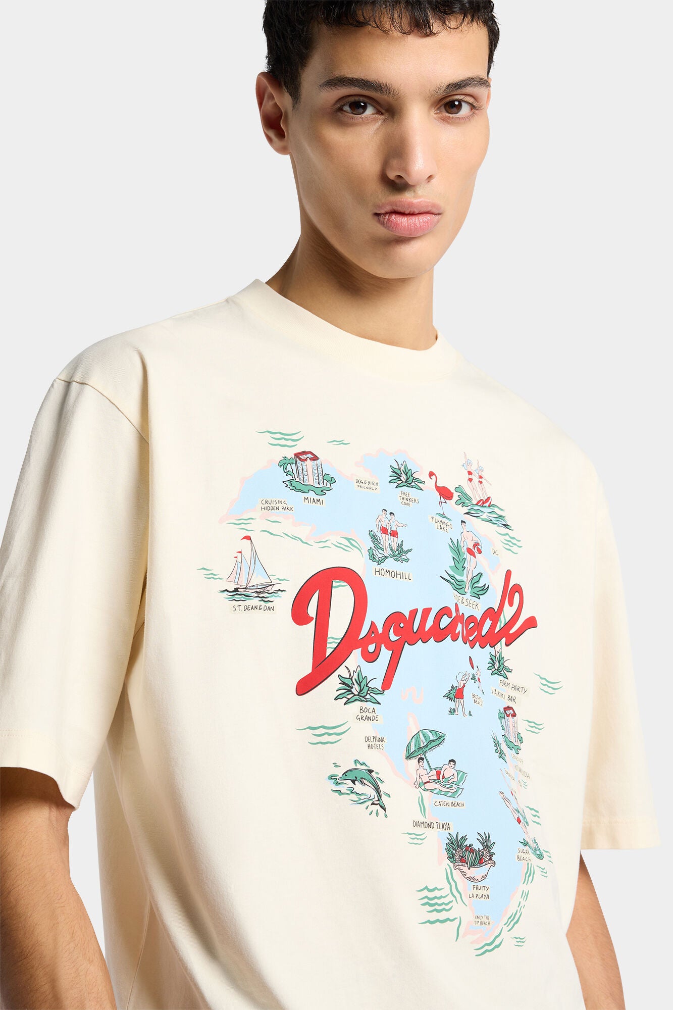 Dsquared2 - Loose Fit Tee - Crema