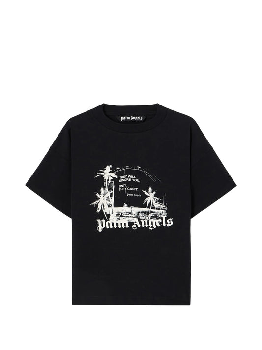 Palm Angels - Palm Statement Regular Tee - Nero