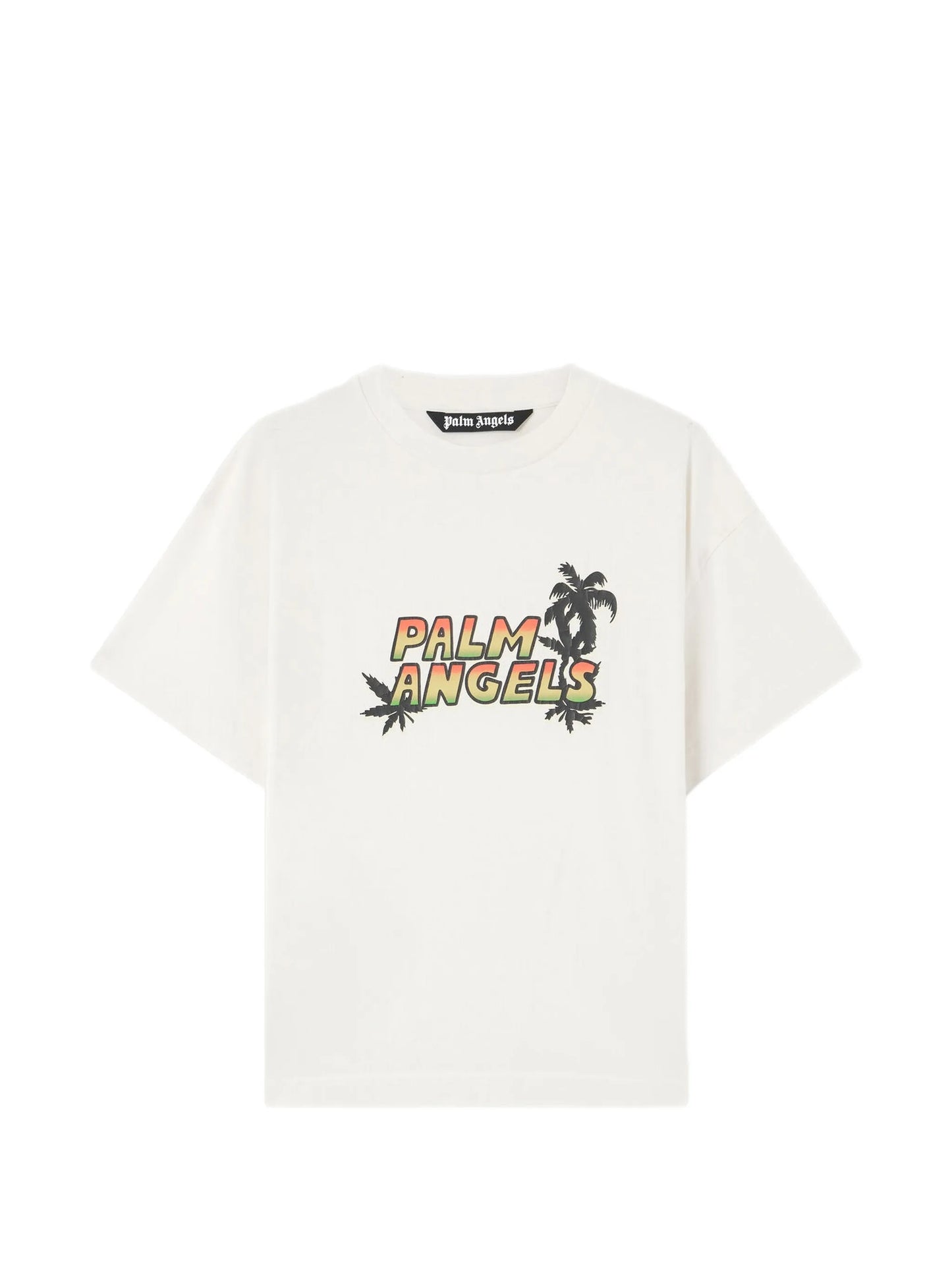 Palm Angels - Palm Sunset Regular Tee - Bianco