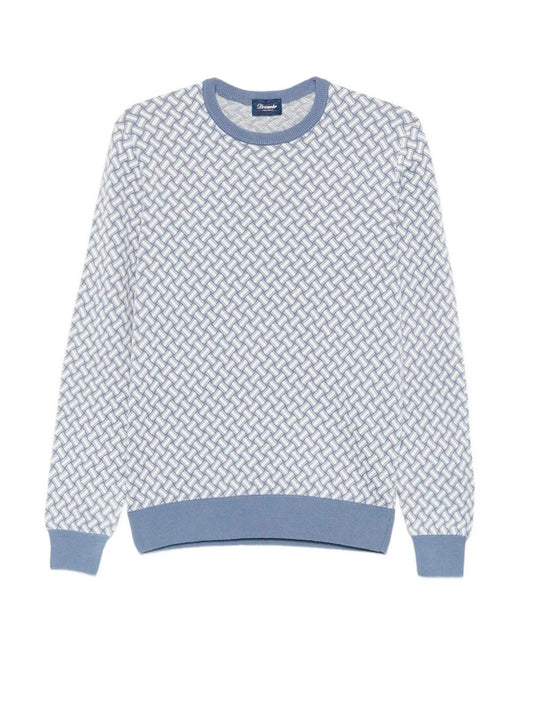 Drumohr - Girocollo Biscottino - Azzurro