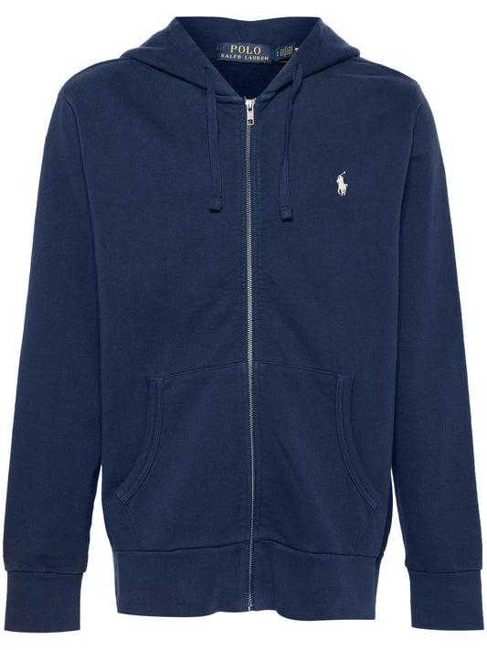 Ralph Lauren - Felpa Zip Capp. - Blu