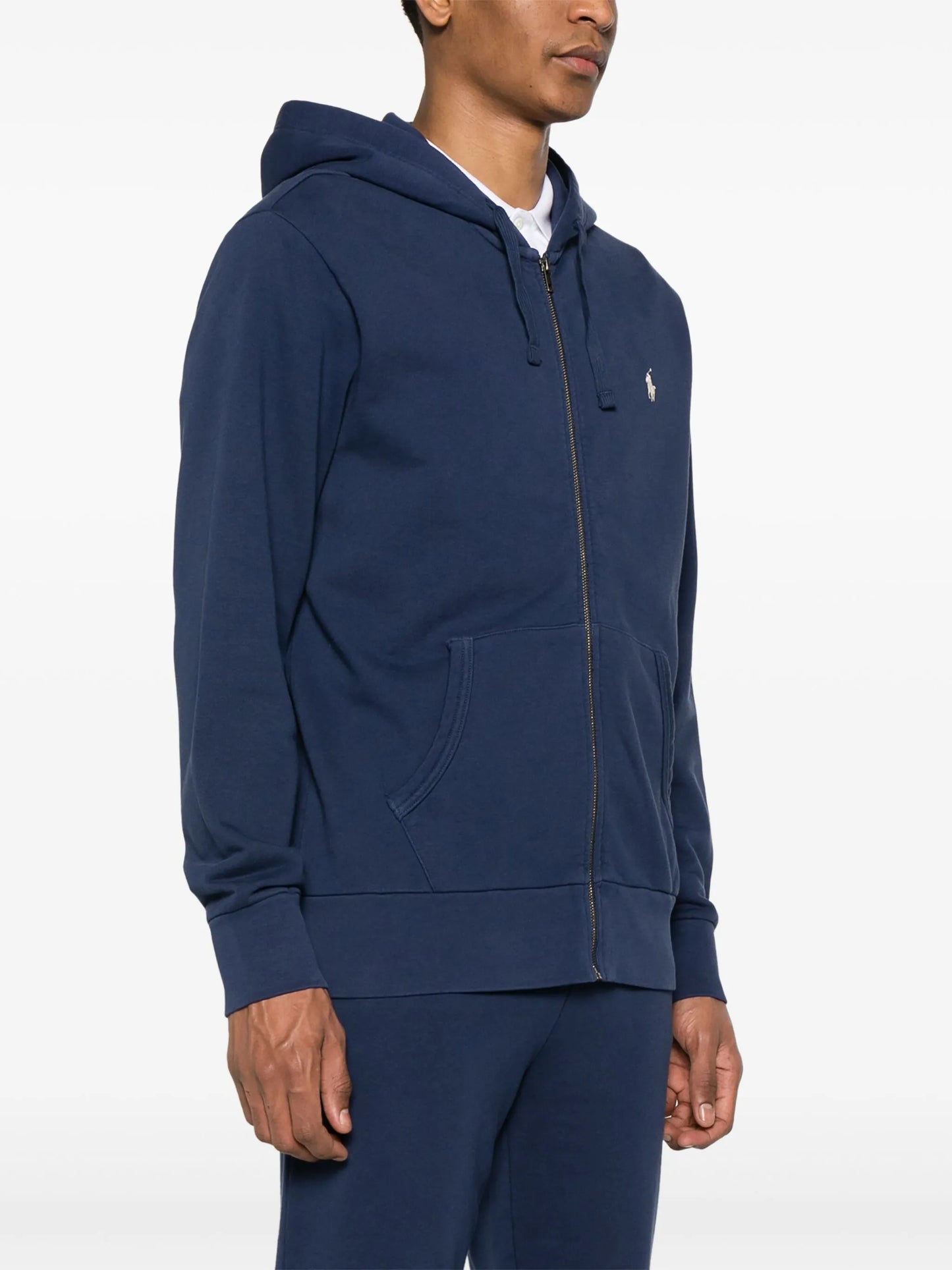 Ralph Lauren - Felpa Zip Capp. - Blu