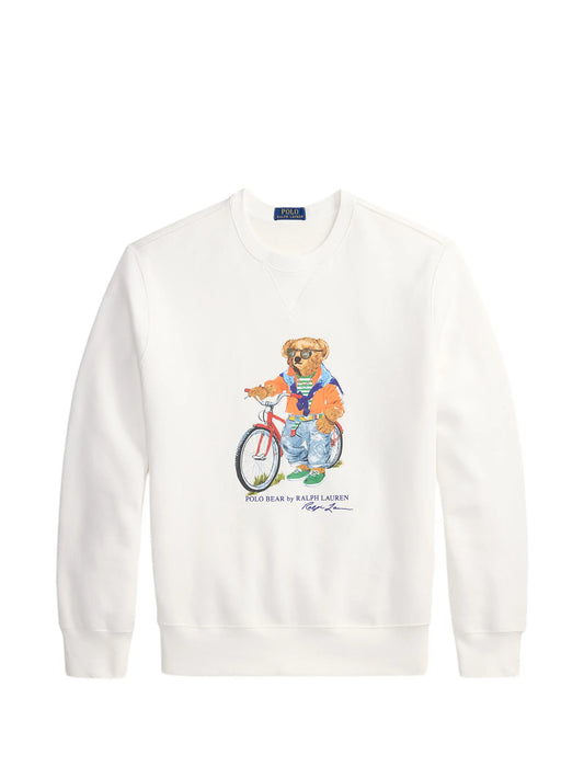 Ralph Lauren - Felpa Bear - Bianco