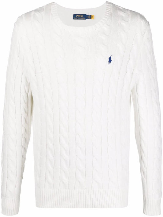 Ralph Lauren - Maglia Trecce - Bianco
