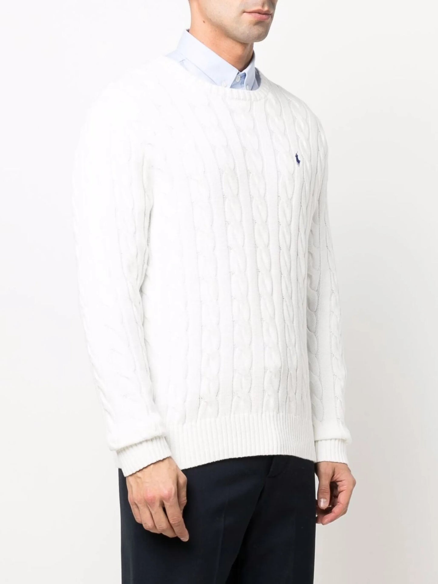 Ralph Lauren - Maglia Trecce - Bianco