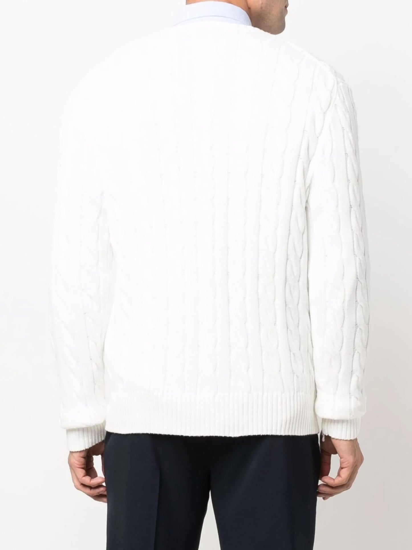 Ralph Lauren - Maglia Trecce - Bianco