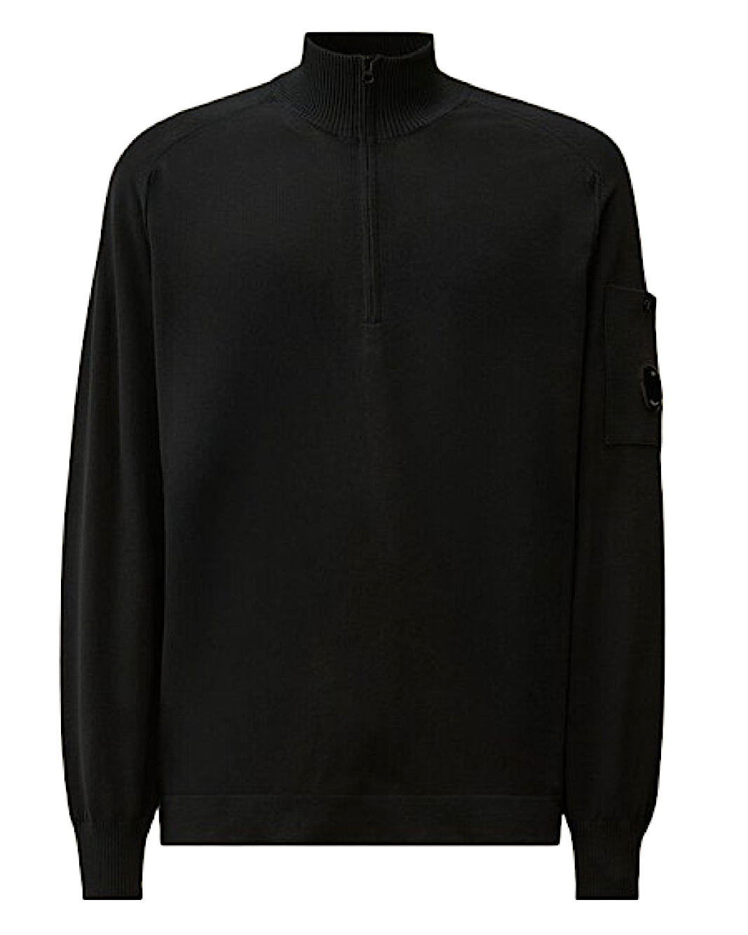 C.P. Company - Cotton Crepe Half Zip - Nero