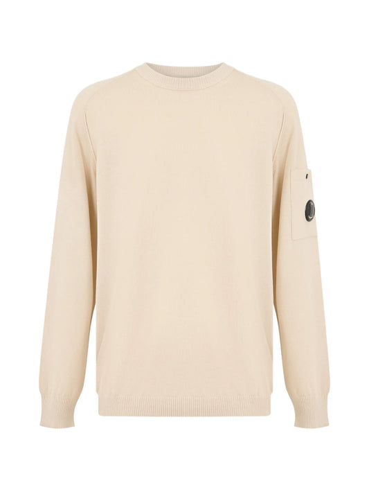C.P. Company - Cotton Crepe Crewneck - Beige