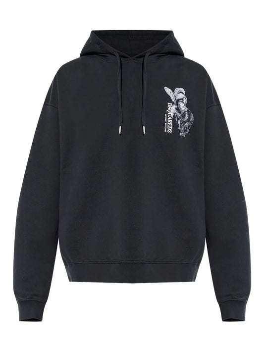 Dsquared2 - Relax Fit Hoodie - Nero