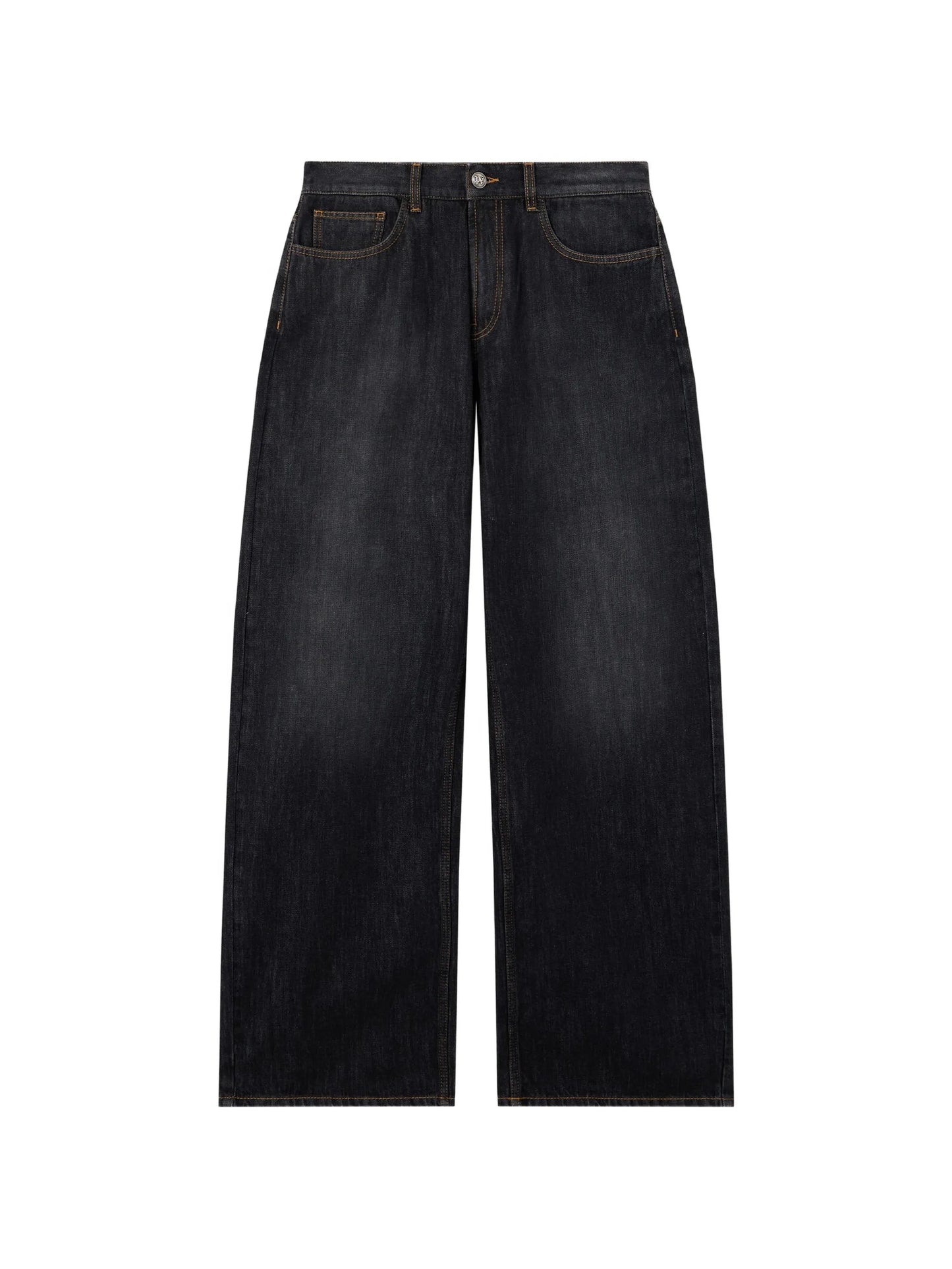 Palm Angels - Vw Curved Logo Loose 5 Pocket - Nero