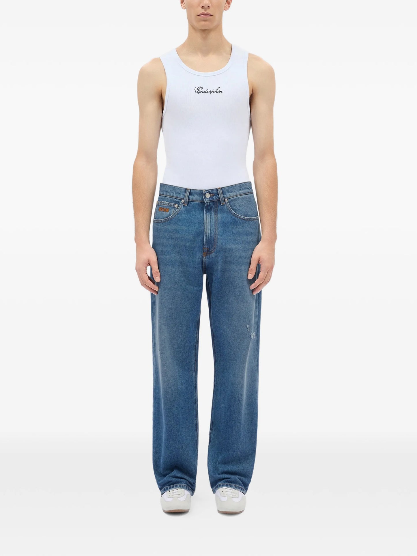 Msgm - Pants - Blu