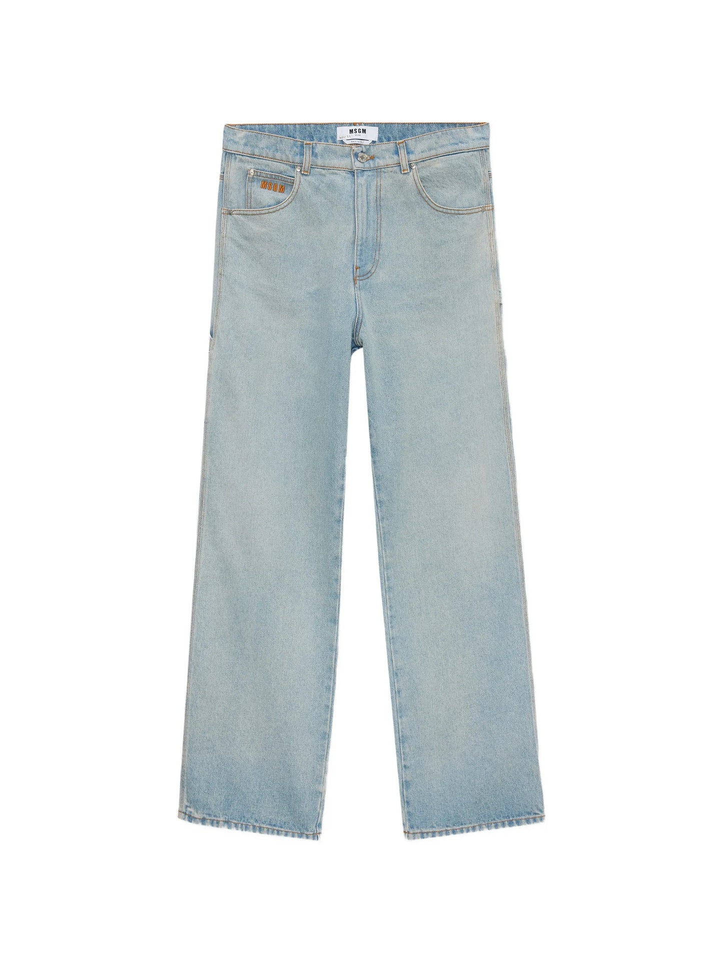 Msgm - Pants - Azzurro