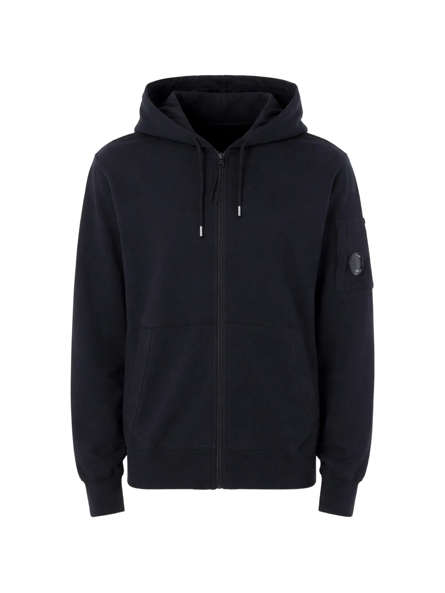 C.P. Company - Light Fleece Zip Hooded - Blu