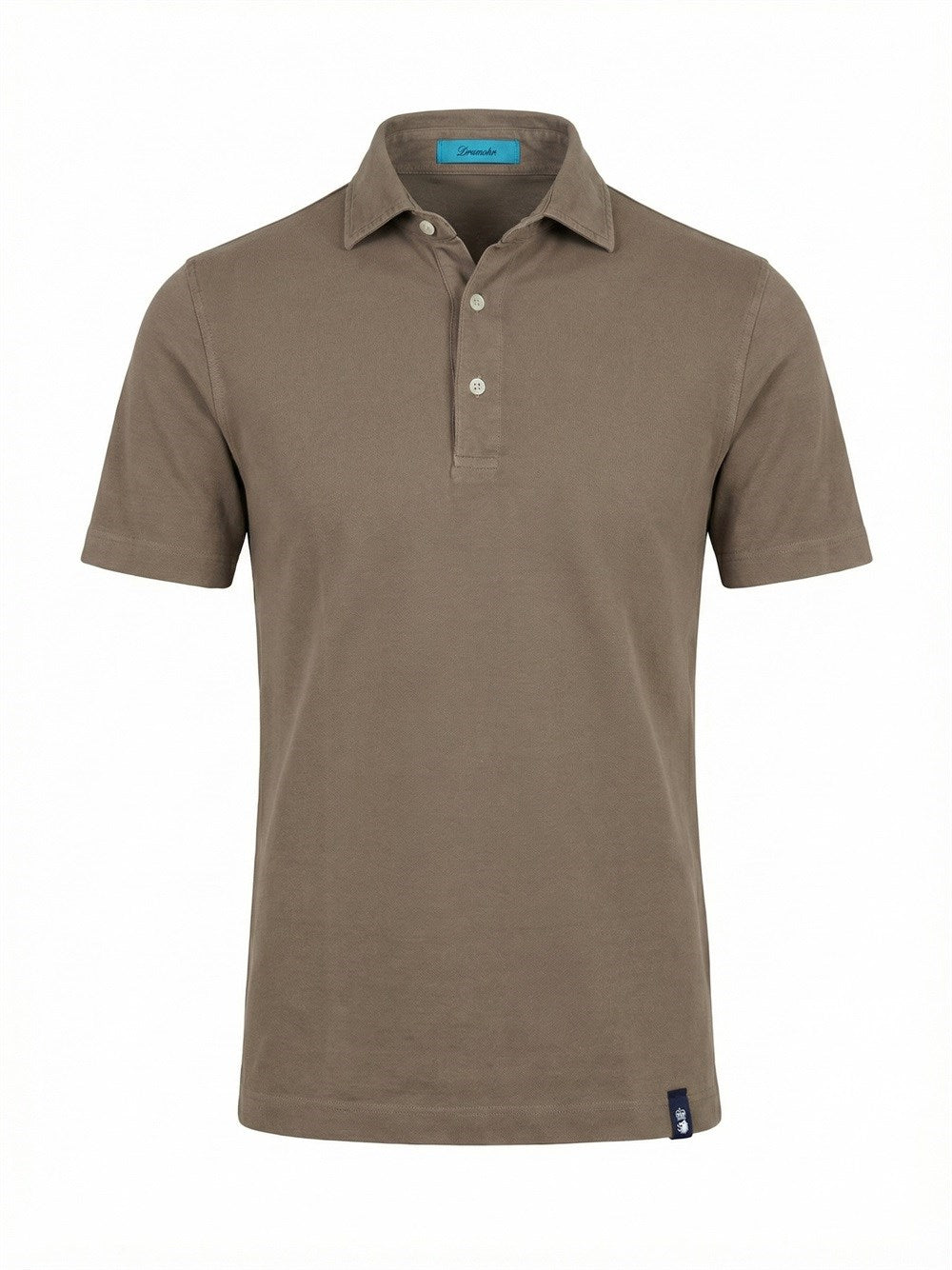 Drumohr - Polo Bottoni Crepe - Tortora