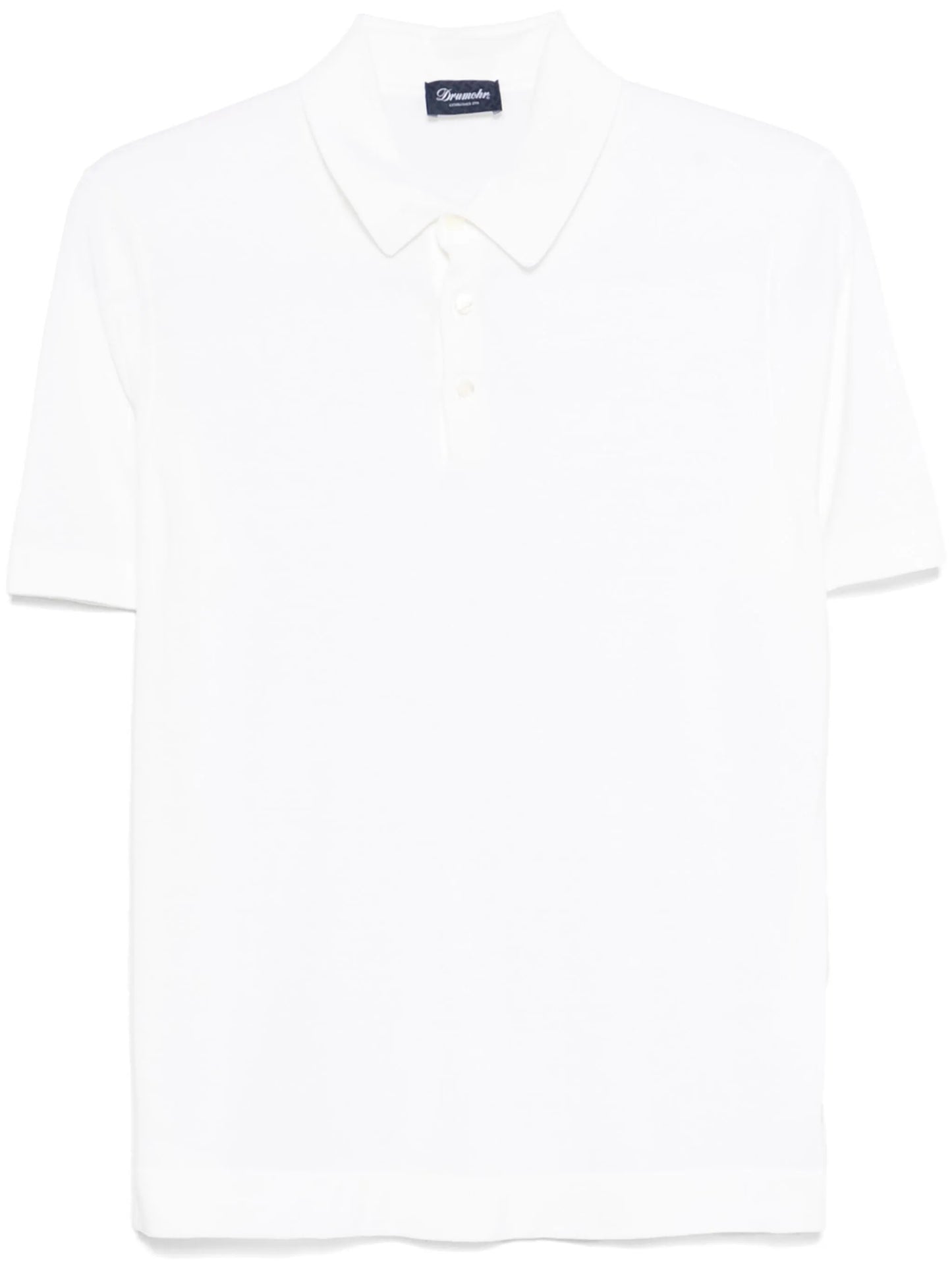 Drumohr - Polo Bottoni - Bianco