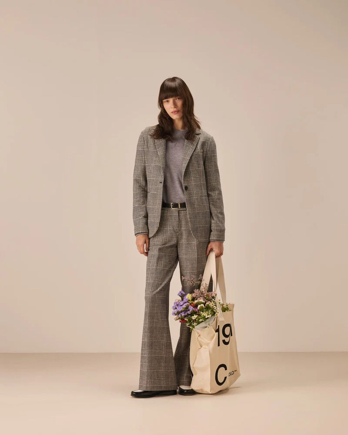 Giacca In Felpa Cashmere Touch - Lavagna