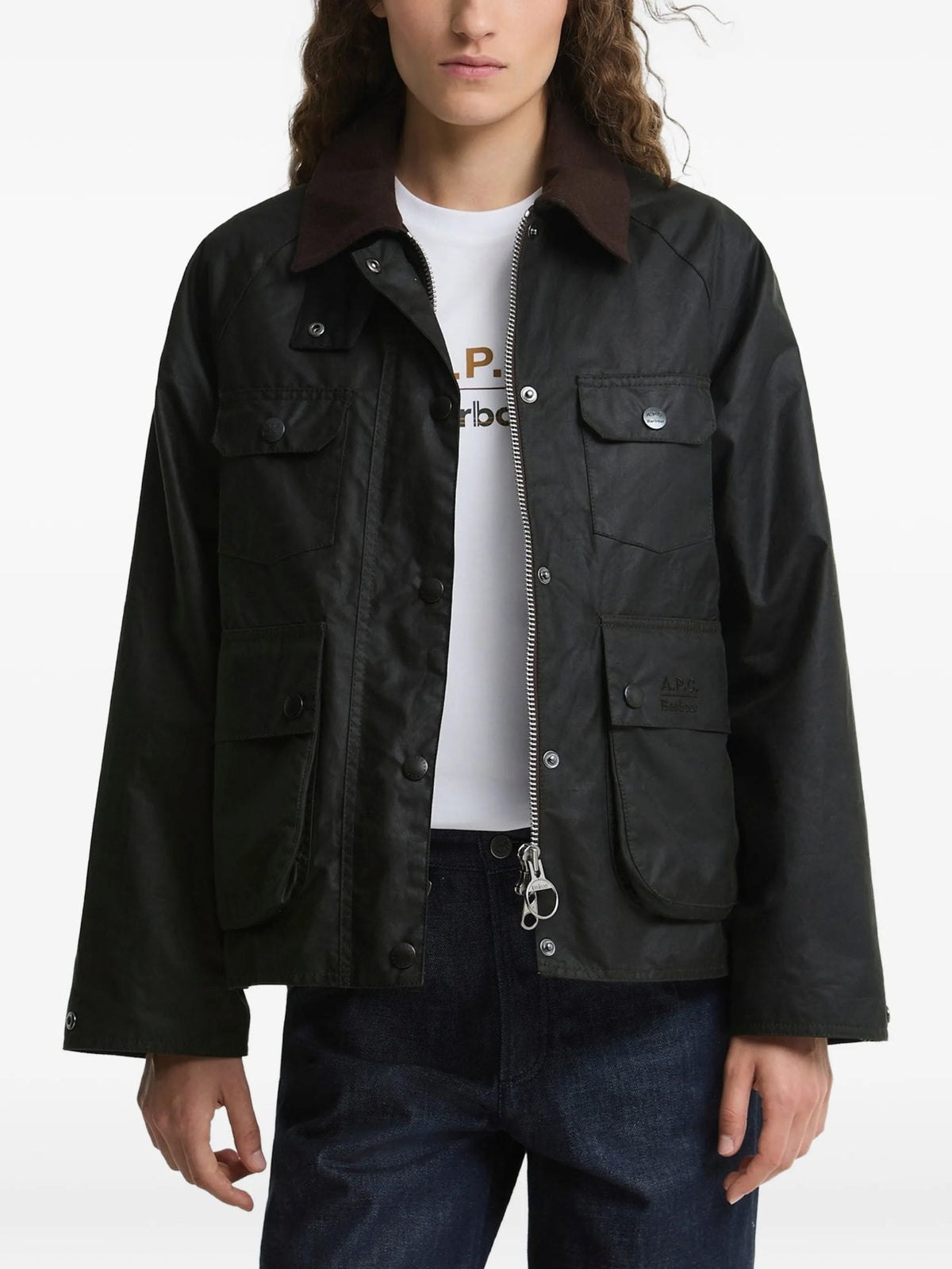 Barbour X Apc Wax Jacket - Sage