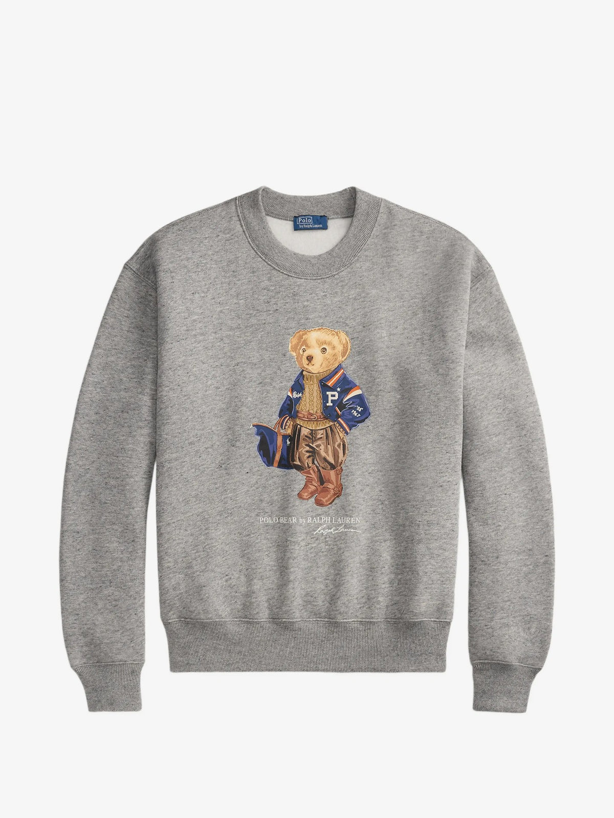 Felpa Girocollo Polo Bear In Pile - Grigio