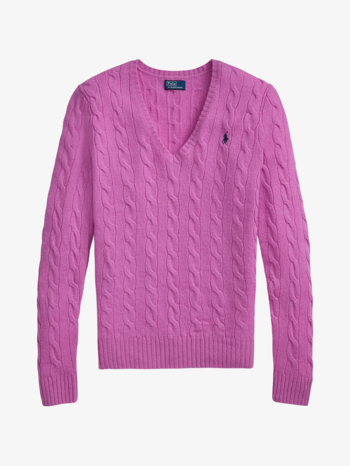 Maglione Con Scollo A V - Rosa