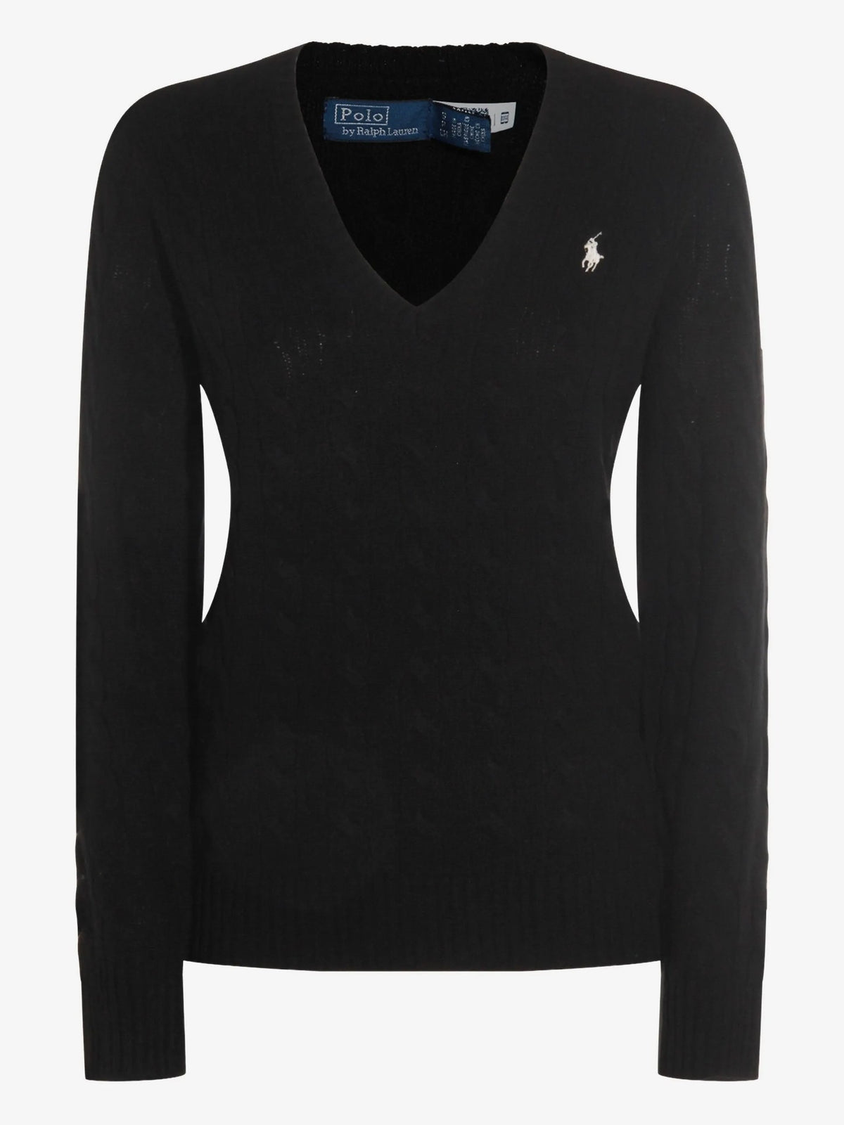 Maglione Con Scollo A V - Nero