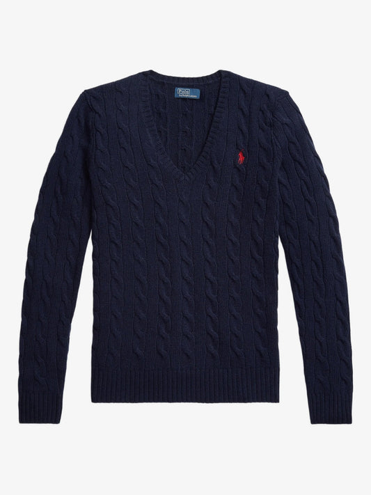 Maglione Con Scollo A V - Blu