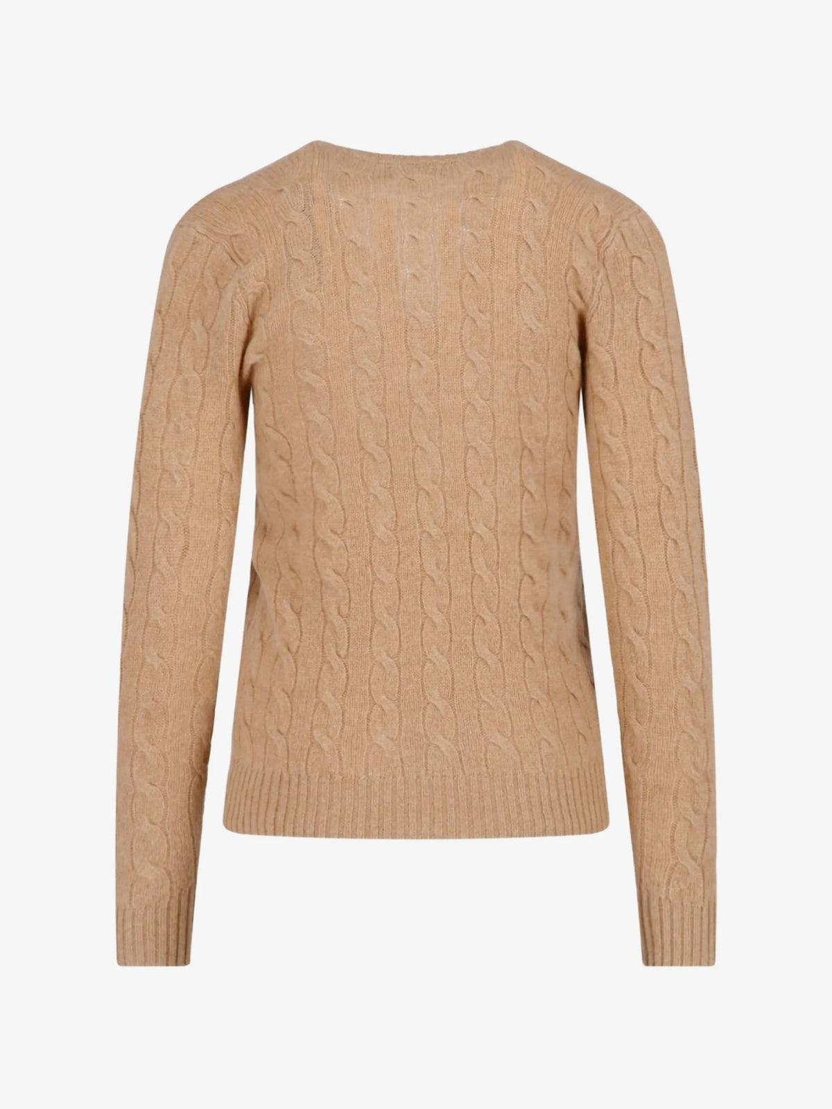 Maglione Con Scollo A V - Cammello