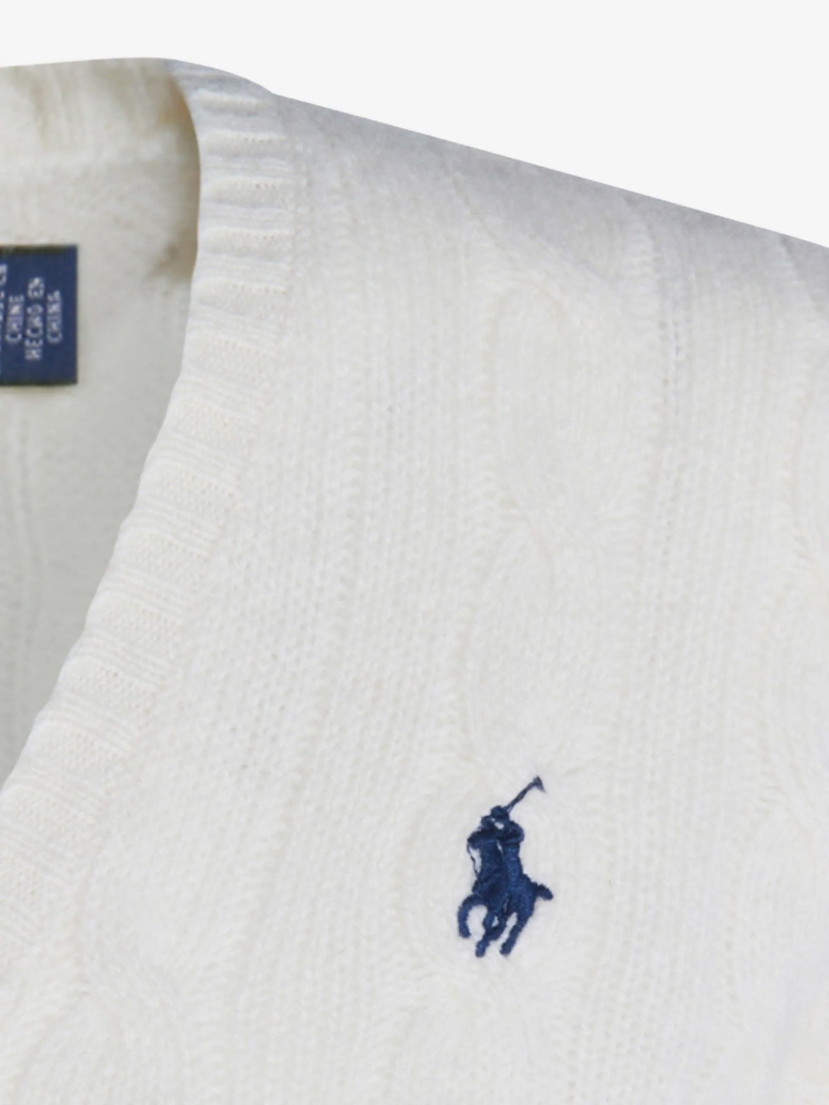 Maglione Con Scollo A V - Bianco