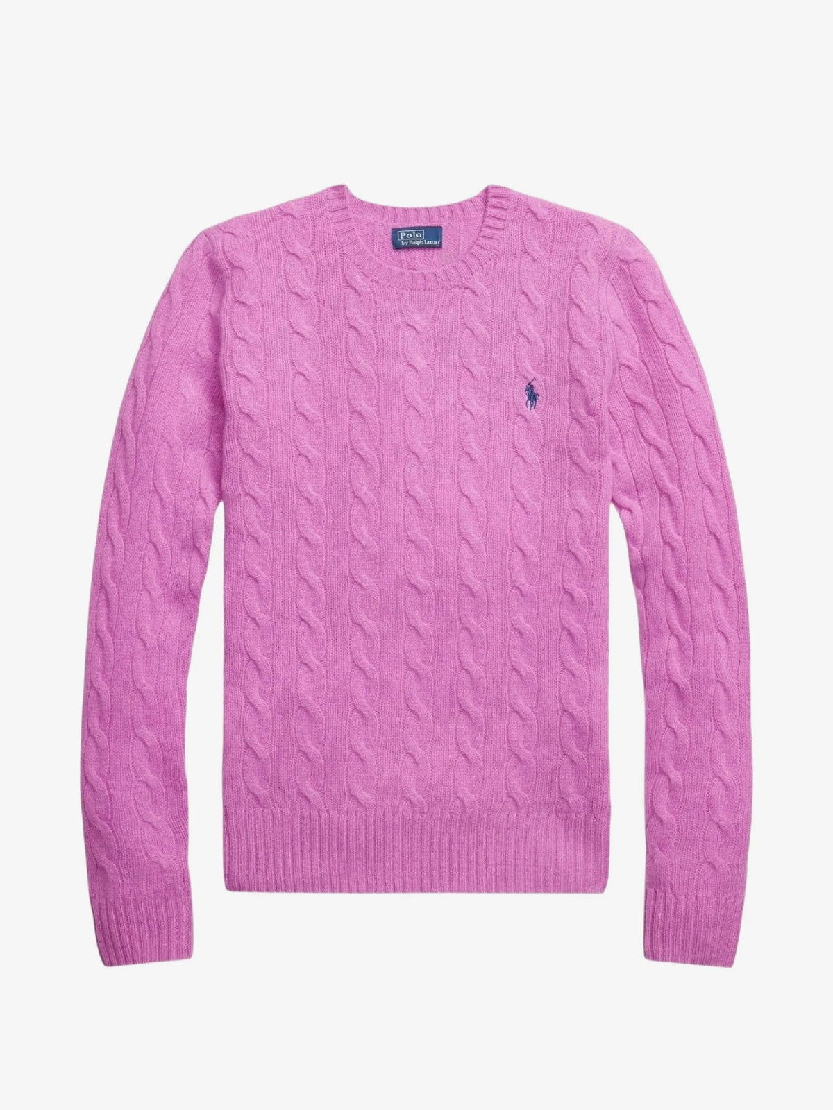 Maglione Trecce Girocollo - Rosa