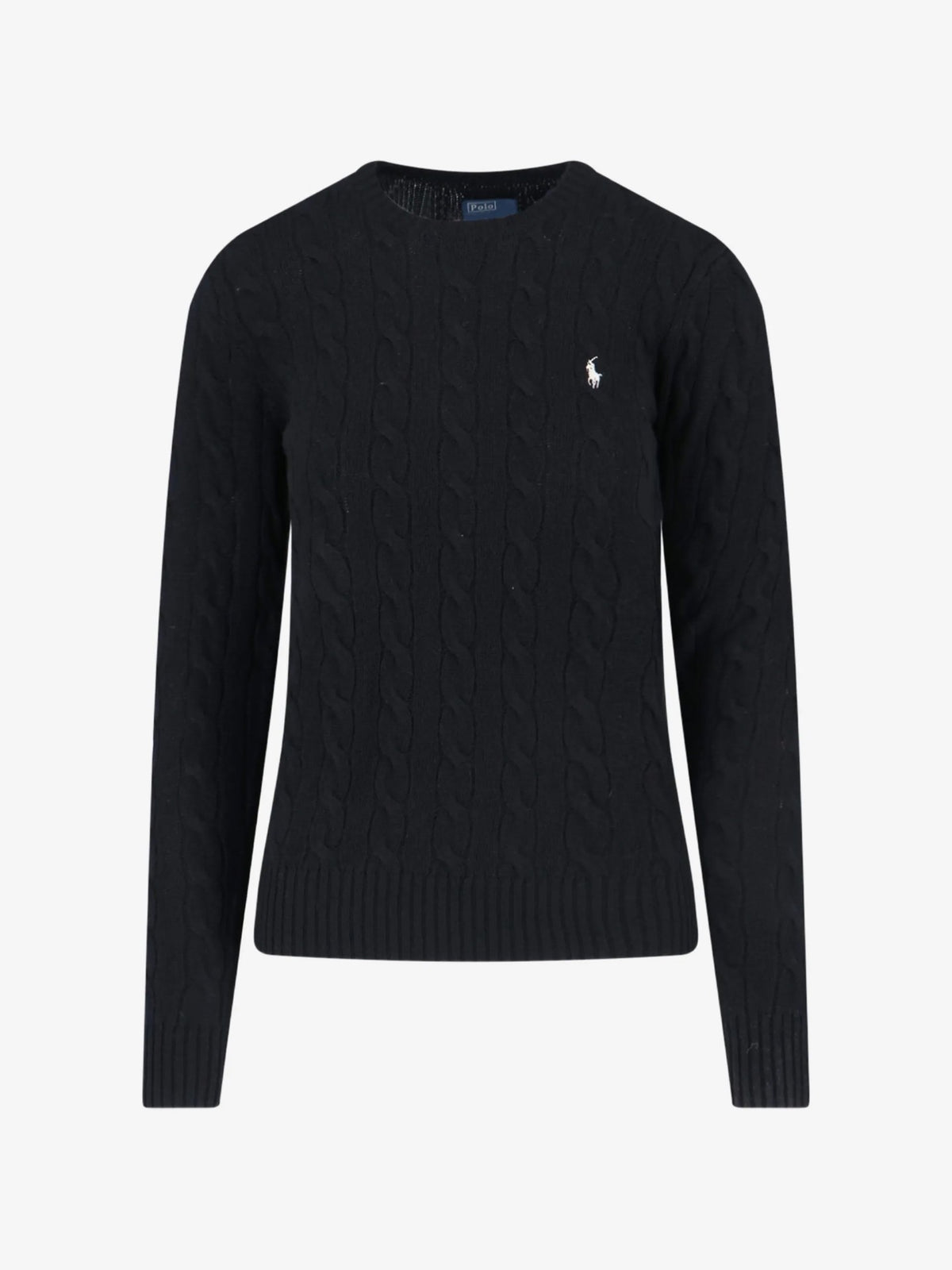 Maglione Trecce Girocollo - Nero