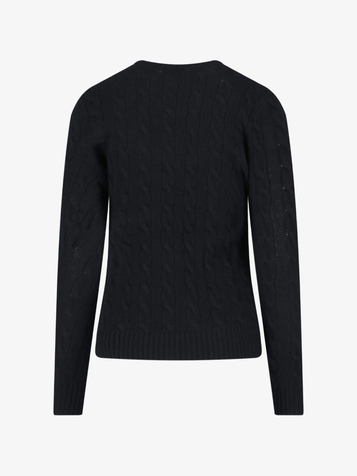 Maglione Trecce Girocollo - Nero