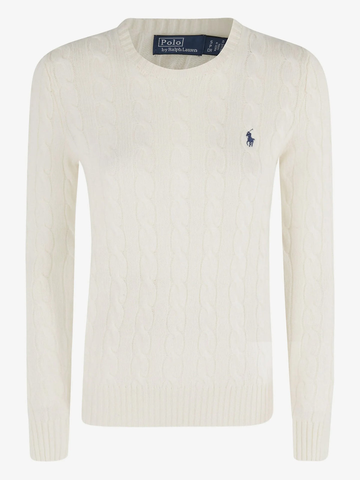 Maglione Trecce Girocollo - Bianco