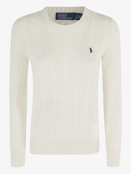 Maglione Trecce Girocollo - Bianco