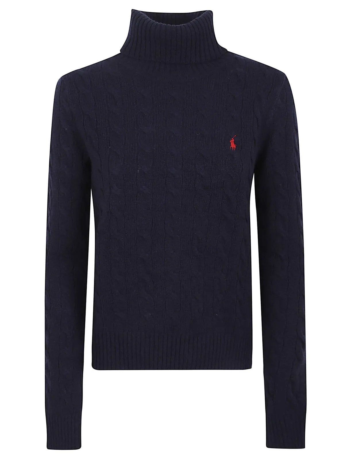 Maglione A Collo Alto - Blu