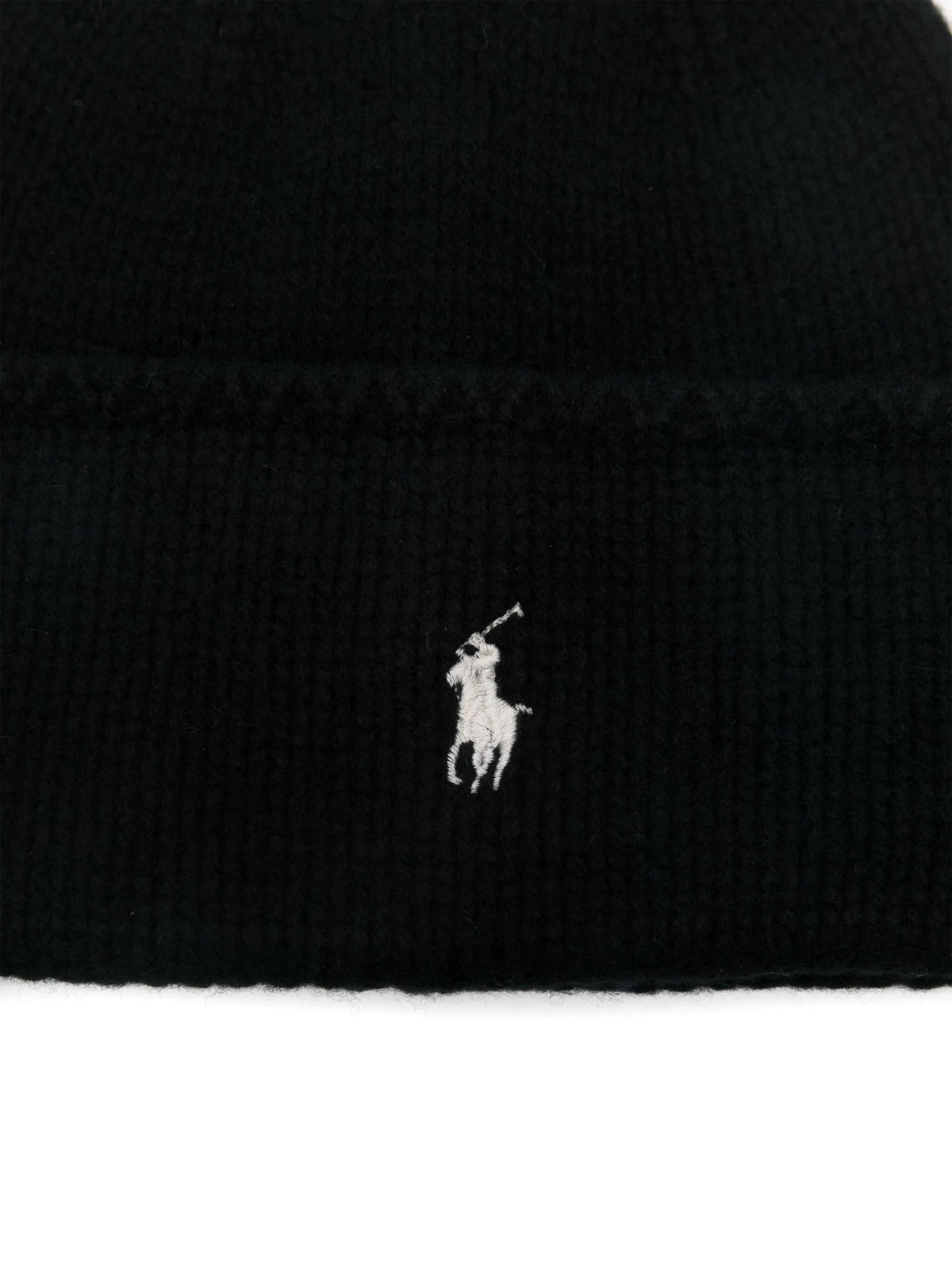 Berretto Con Logo Ricamato - Nero