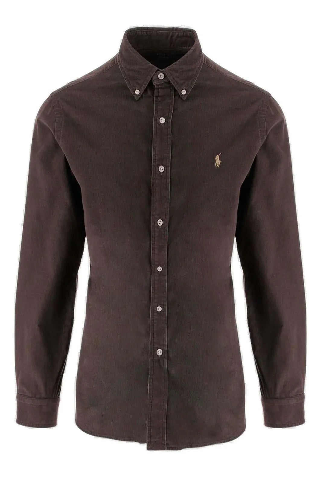 Camicia Con Ricamo - Marrone
