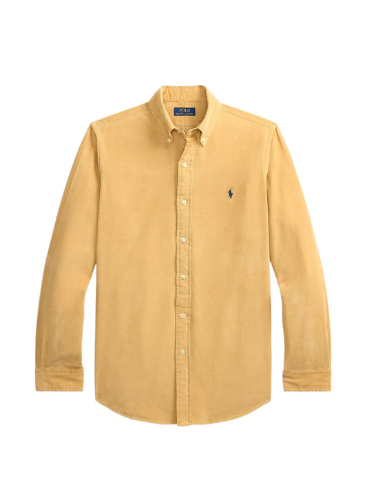 Camicia In Velluto A Coste - Beige