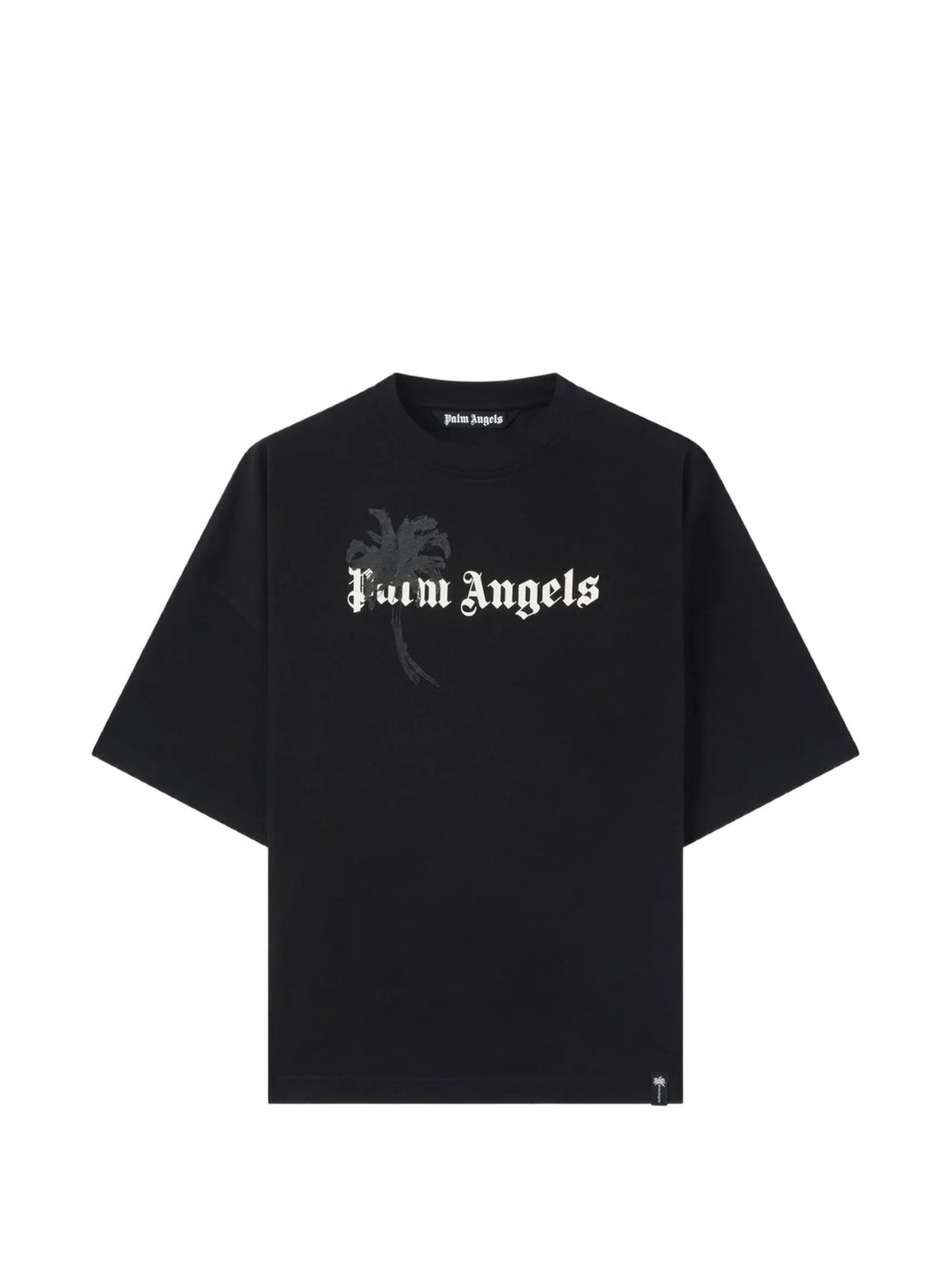 Palm Drift Loose Tee - Nero