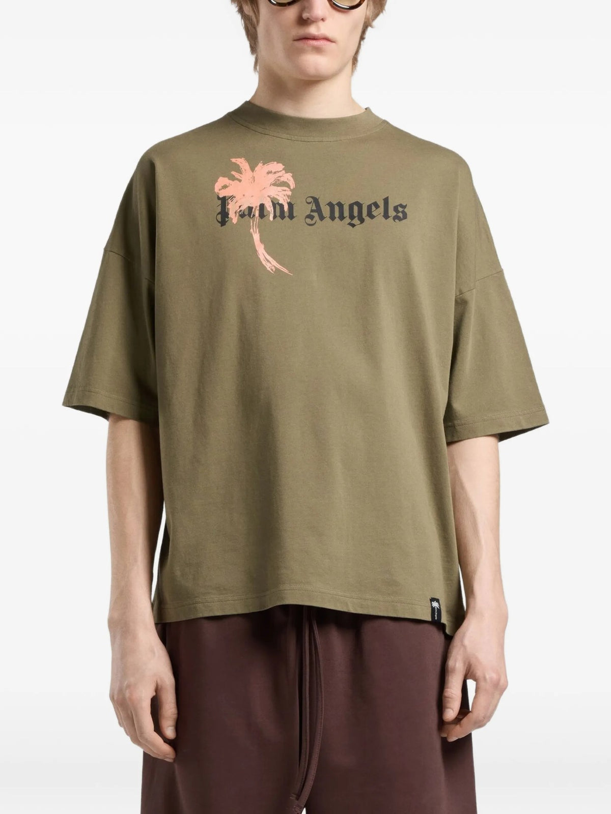 Palm Drift Loose Tee - Verde Oliva