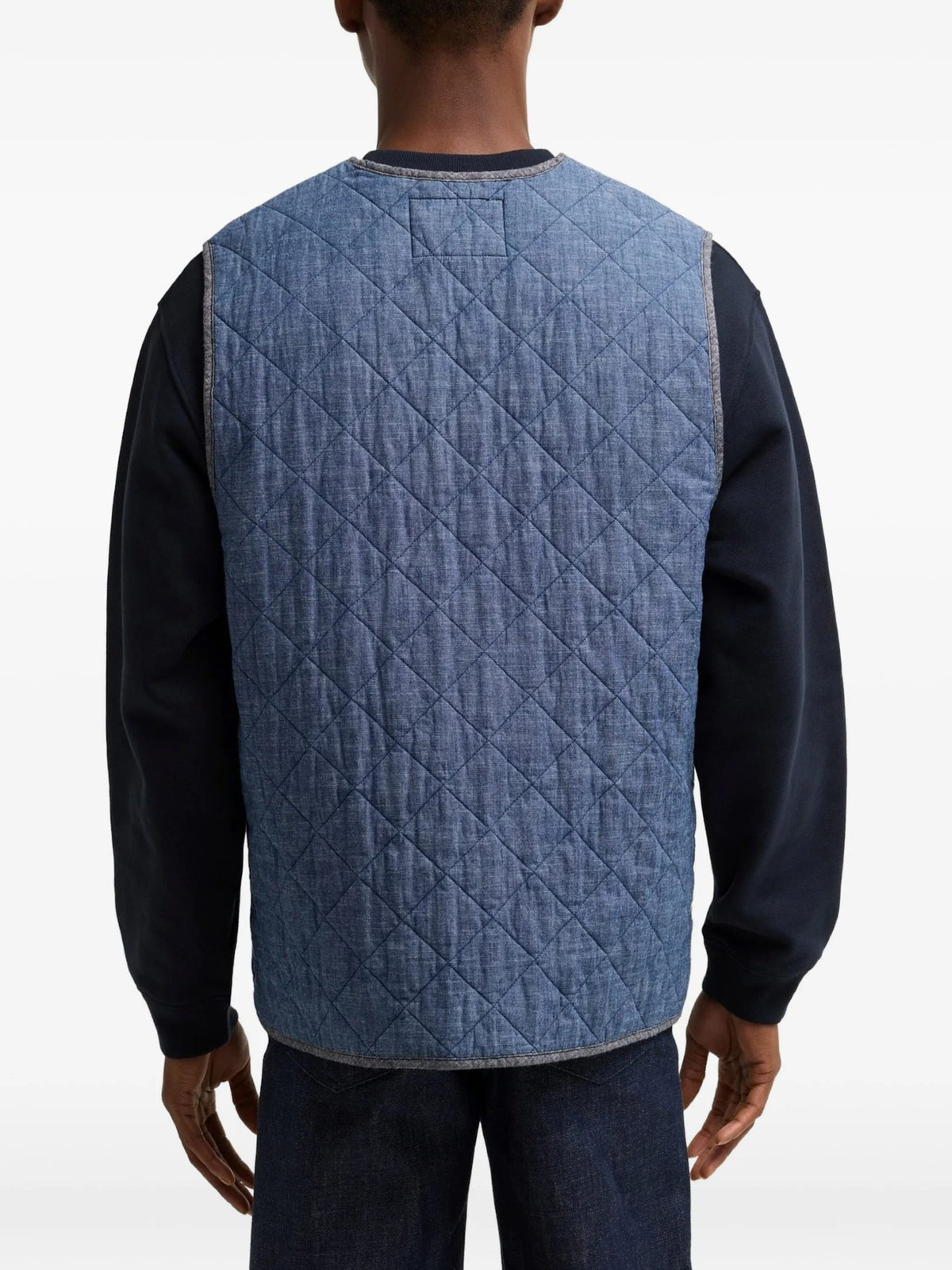 Barbour X Apc Zip In Quilt - Chambray