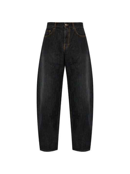 Jeans Logo Loose - Nero