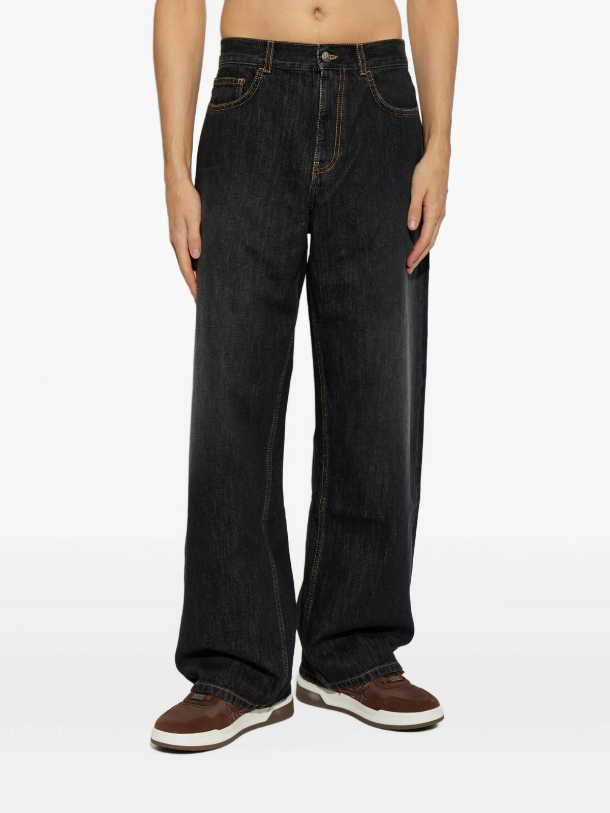 Jeans Logo Loose - Nero
