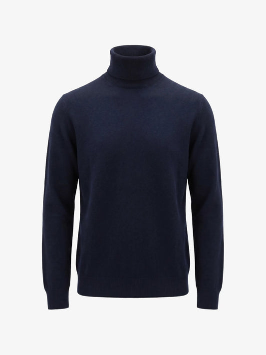 Maglione A Collo Alto - Blu