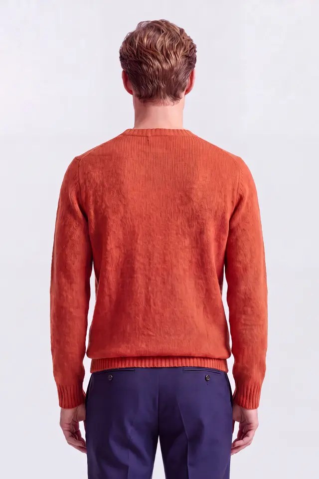 Girocollo Garzato - Arancio