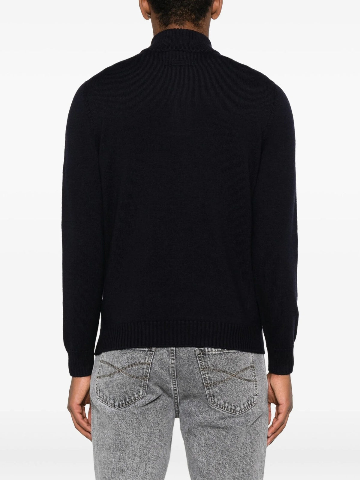 Maglia Mezza Zip - Blu