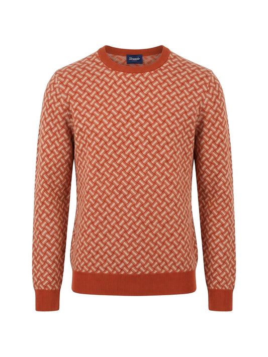 Girocollo Cashmere Biscottino - Arancio