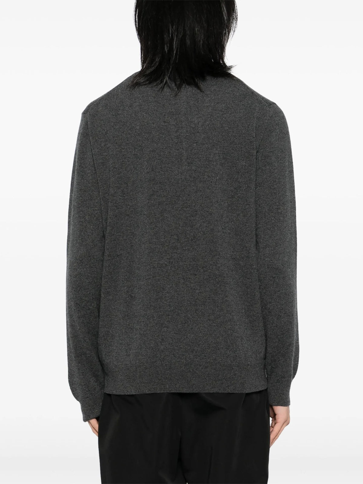Maglione Con Mezza Zip - Antracite