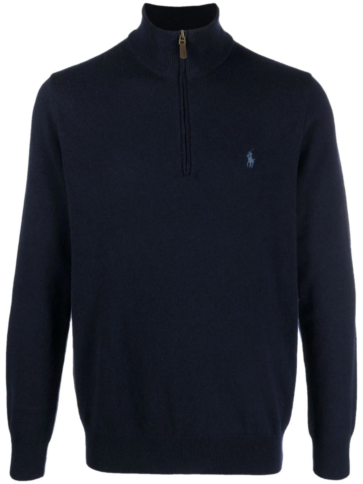 Maglione Con Mezza Zip - Blu